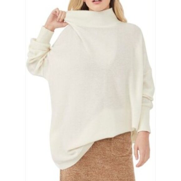 FREE PEOPLE ottoman cashmere sweater in whey combo size S - Picture 8 of 8